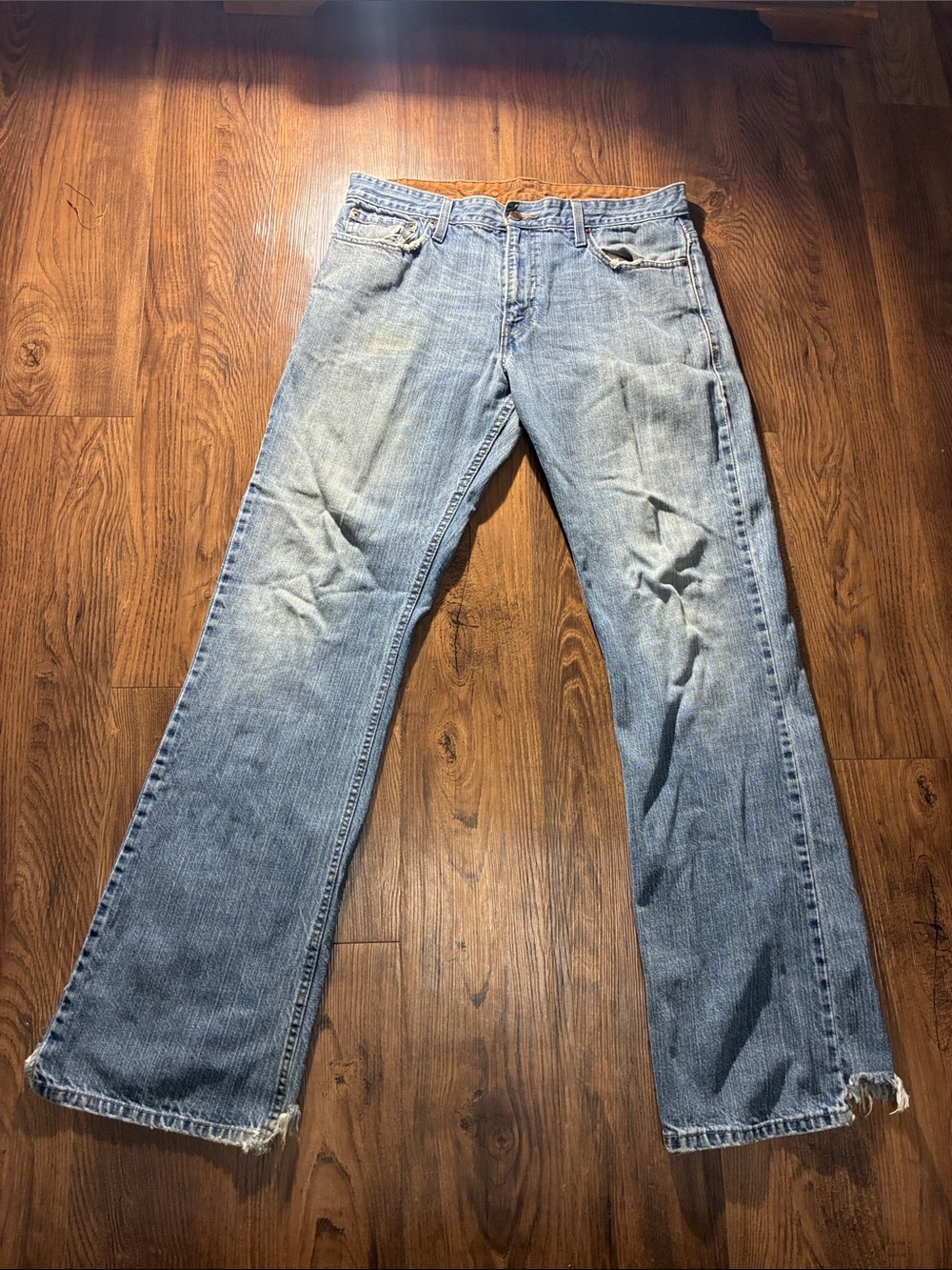 Y2K Levi’s Authentic Signature Low bootcut Jeans W34 L34 Men's distressed Jeans